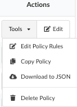 actions edit policy