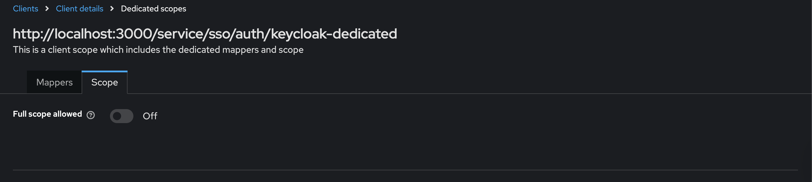 Client Scopes
