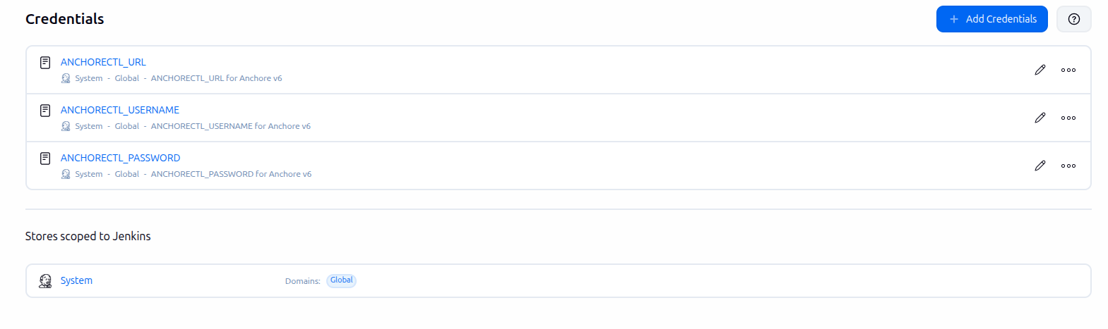 Configure Jenkins credentials
